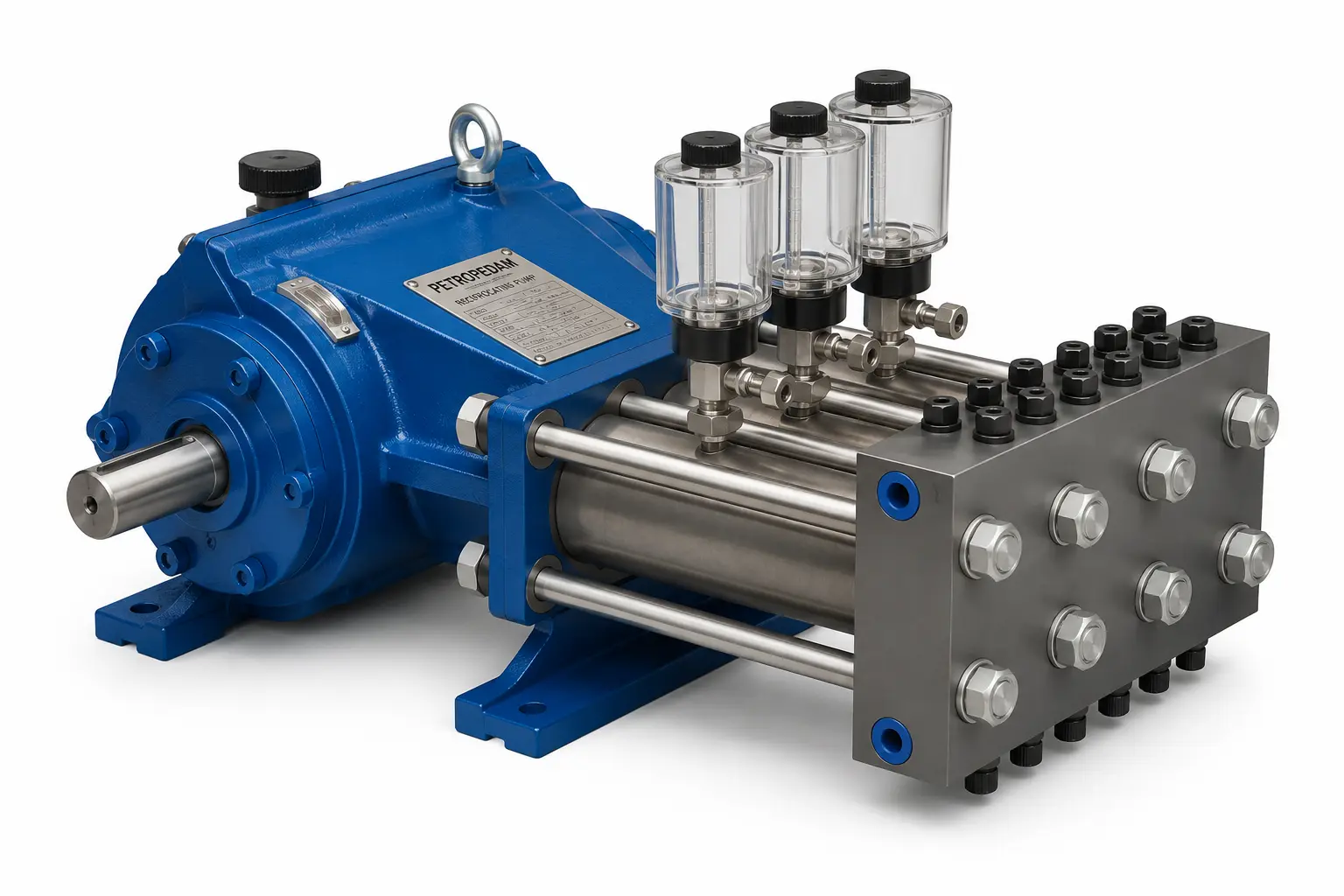 Reciprocating triplex plunger pump